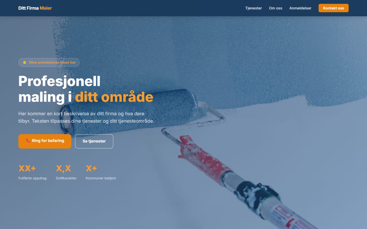 Painter website demo
