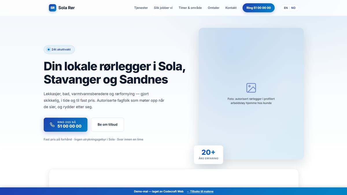Classic business website template
